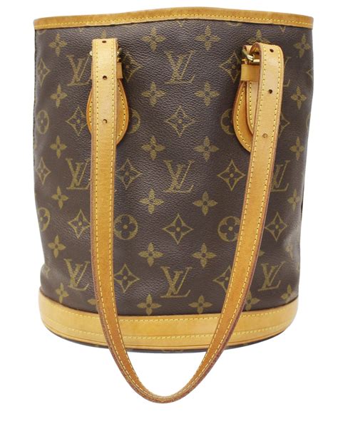 louis vuitton bucket pm shoulder bag outfit|louis vuitton noe monogram.